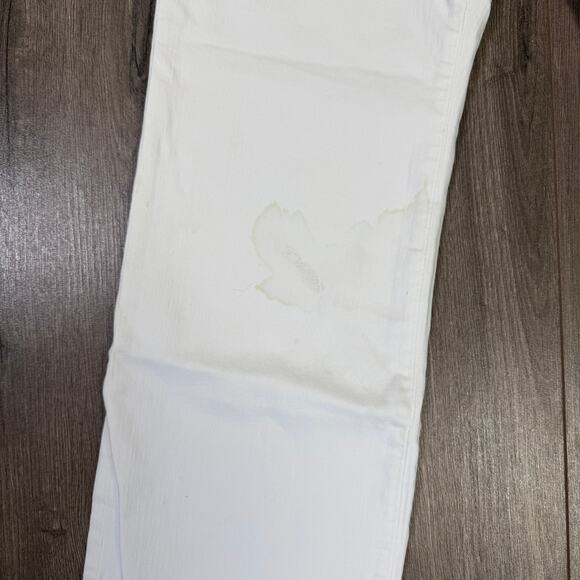 J.Crew '03 Kick Out Jeans WMNS 29 White Denim Mid Rise Stretchy 5-Pocket Zip Fly - Picture 5 of 8